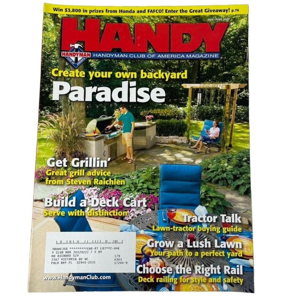 Handyman Woodworking Magazine Vol 15  Issue 82 No 3 May Jun  2007 u Backyard Par